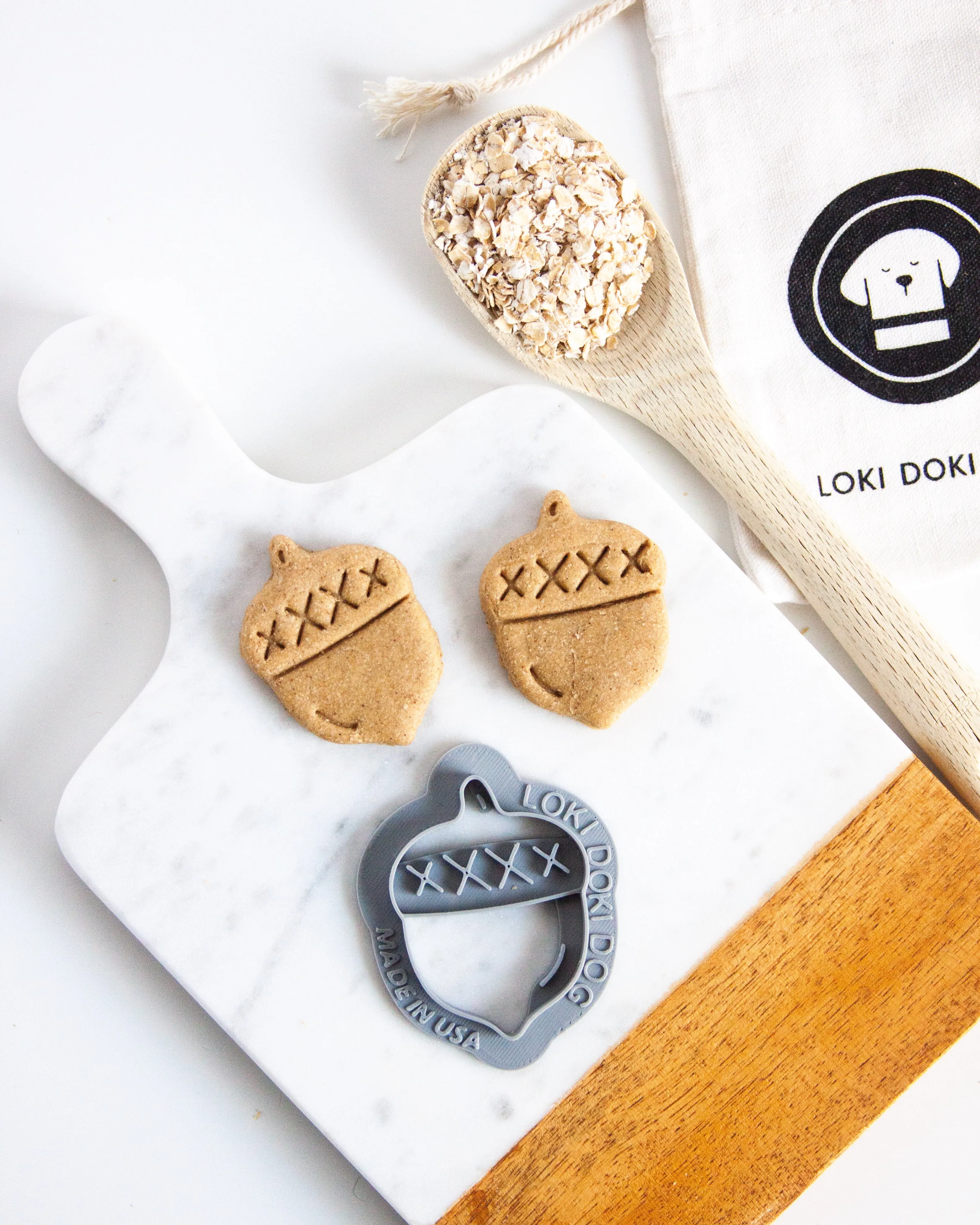 Acorn Shaped Dog Biscuit Cookie Cutter