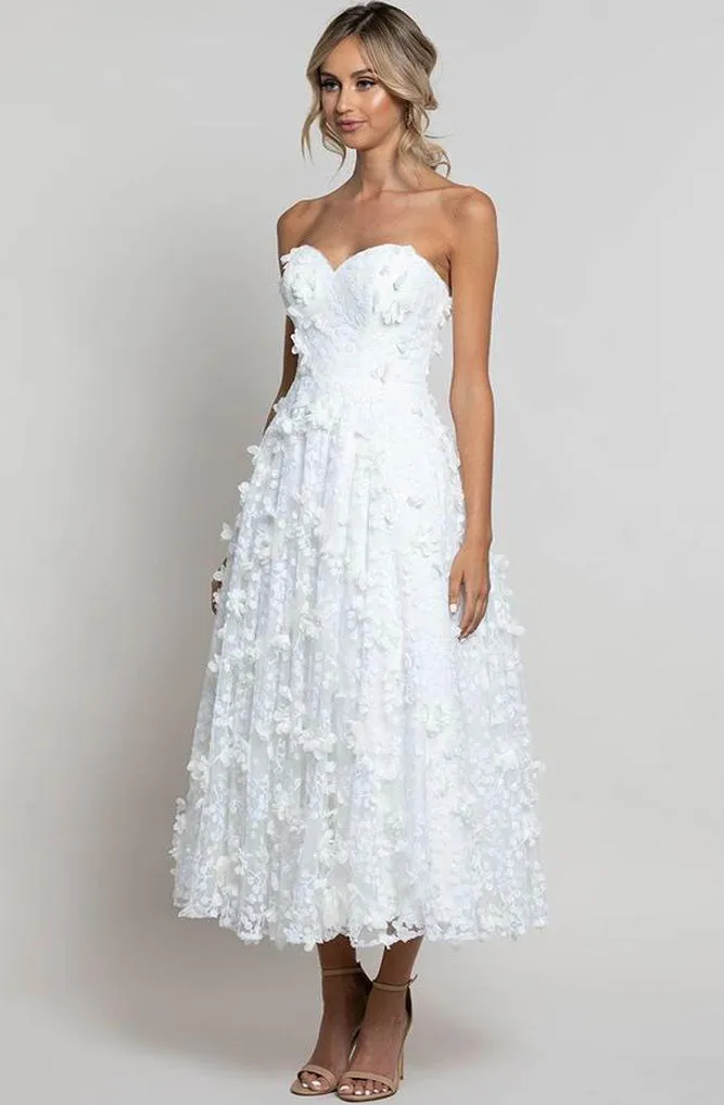Adela Appliqué Midi Dress by Bariano - RENTAL