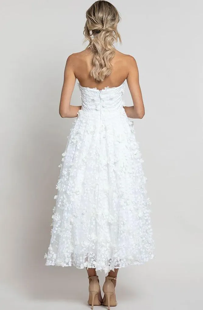 Adela Appliqué Midi Dress by Bariano - RENTAL