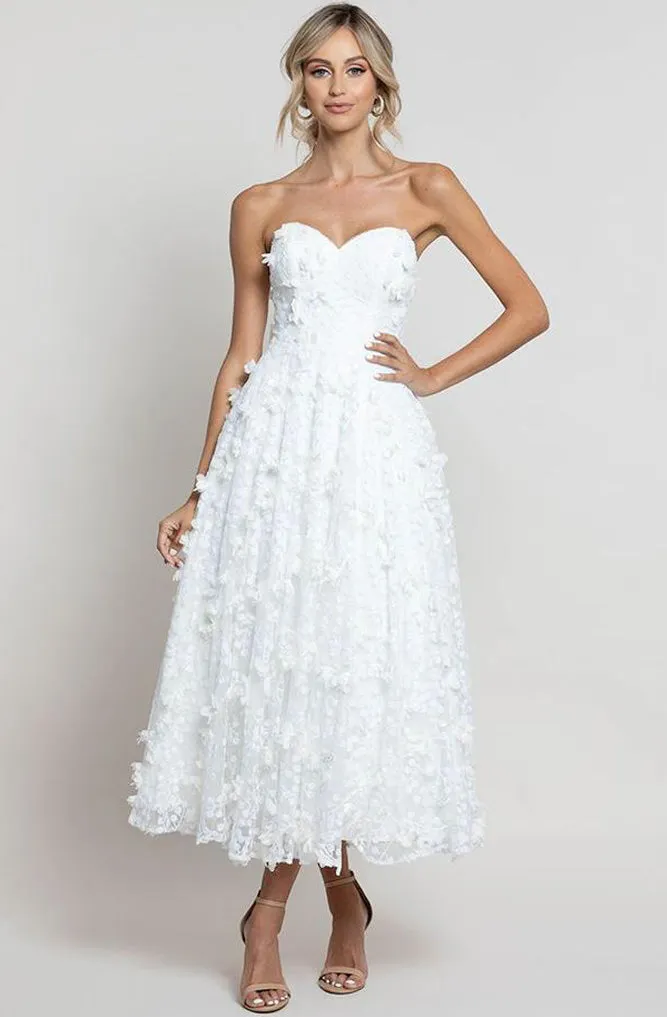 Adela Appliqué Midi Dress by Bariano - RENTAL