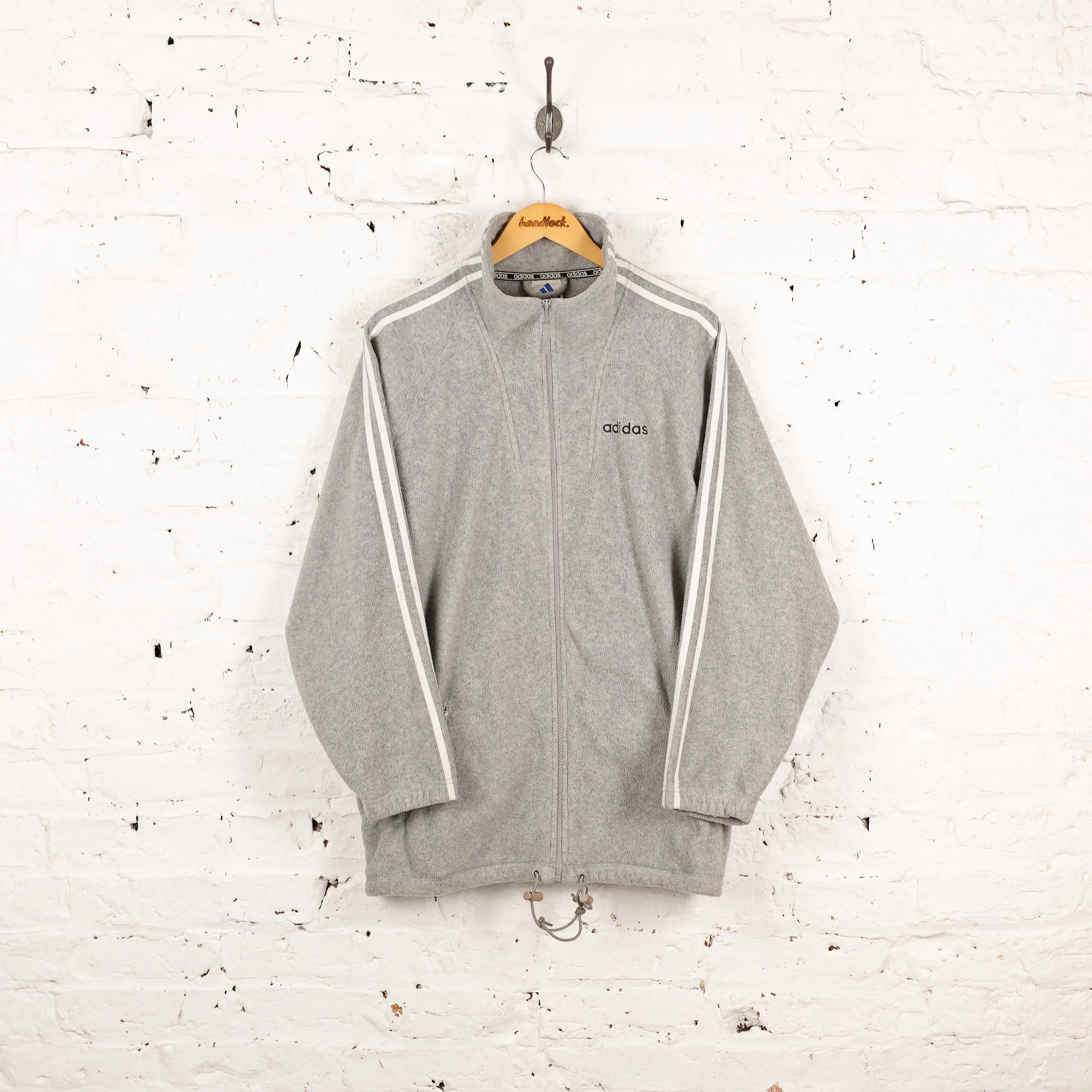 Adidas 90s Full Zip Fleece - Grey - L