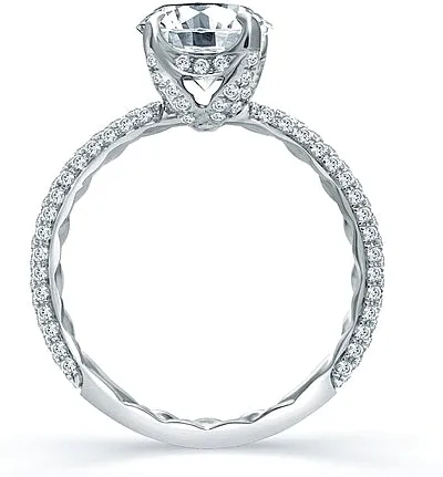 A.Jaffe Micro Pave Diamond Engagement Ring