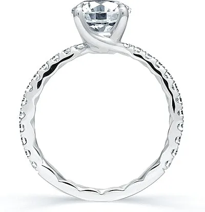 A.Jaffe Pave Diamond Engagement Ring