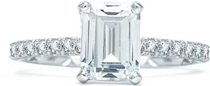 A.Jaffe Pave Diamond Engagement Ring