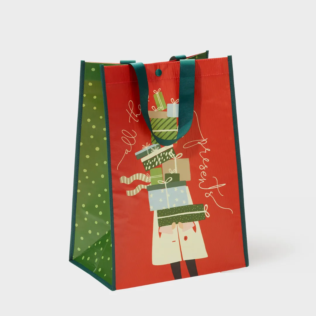 All The Presents | Large | Reusable Gift Bag   QR Greeting Card