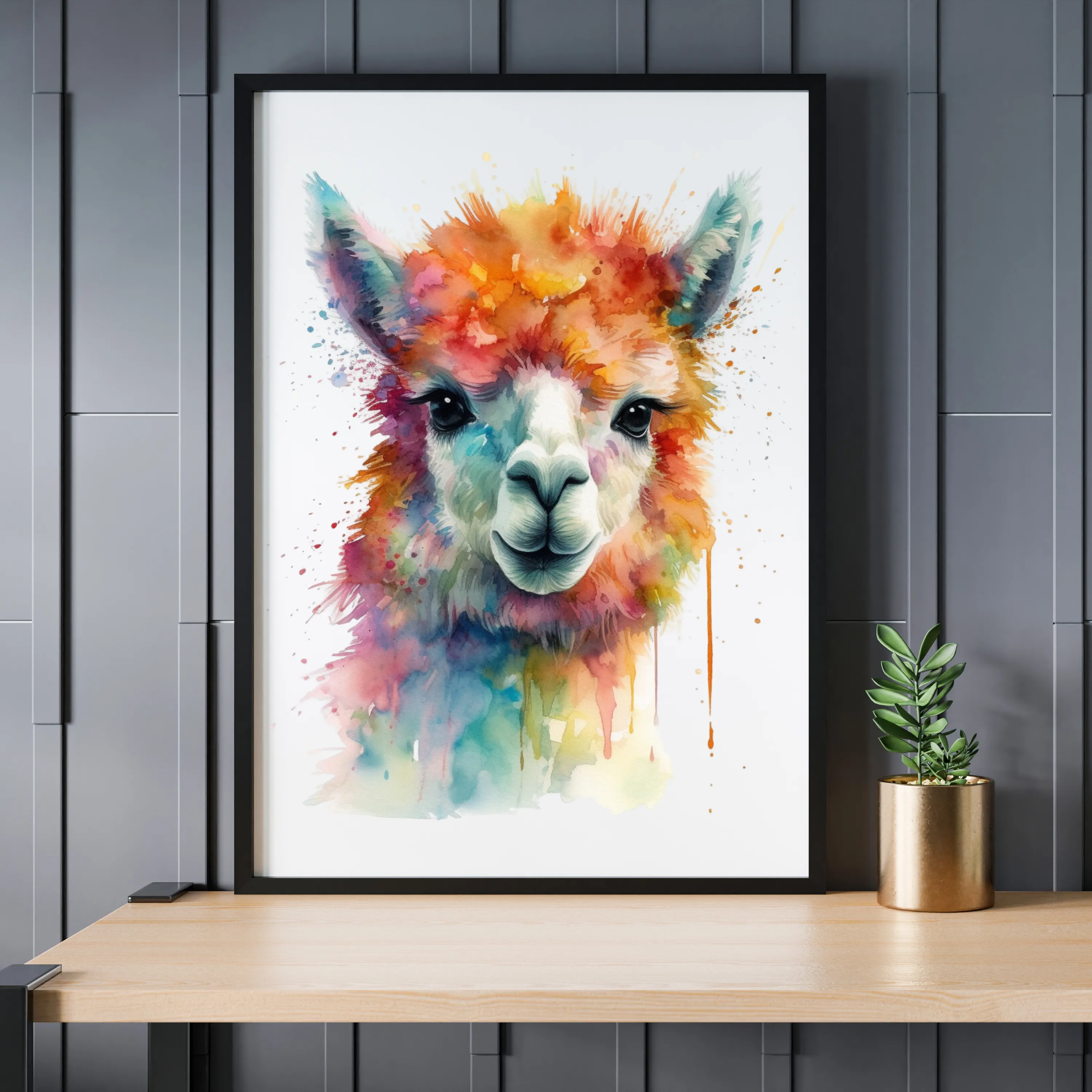 Alpaca Canvas Art Printable Digital Art (36x36) ALP002