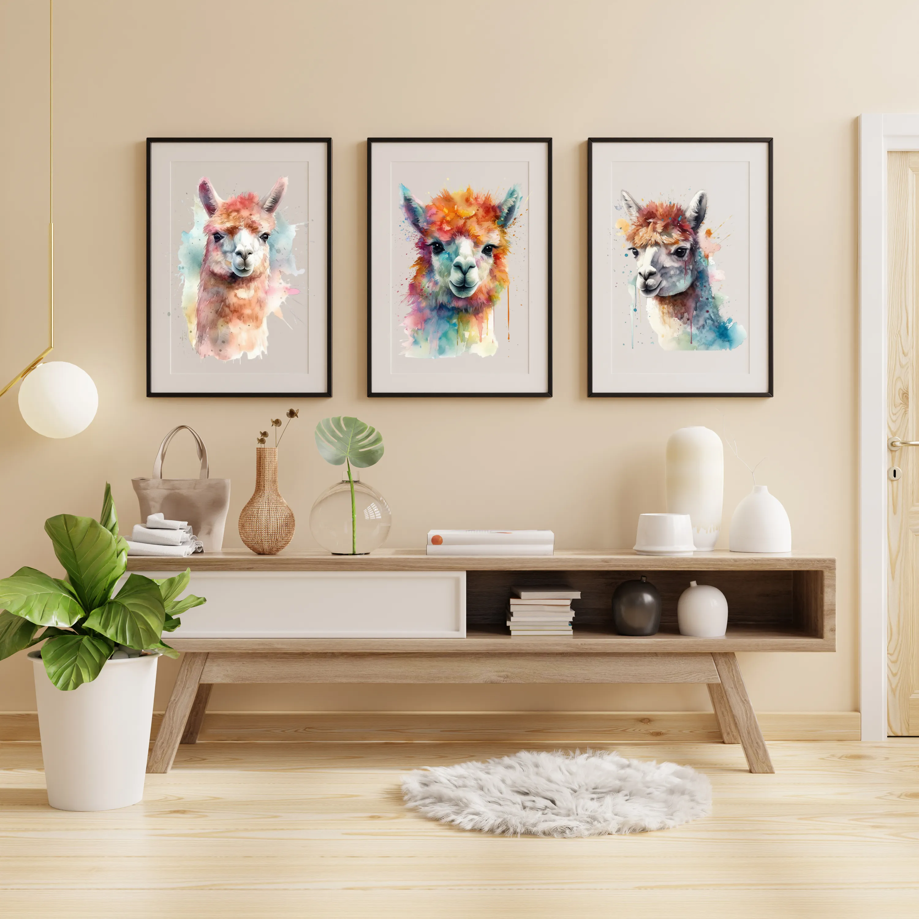 Alpaca Canvas Art Printable Digital Art (36x36) ALP002