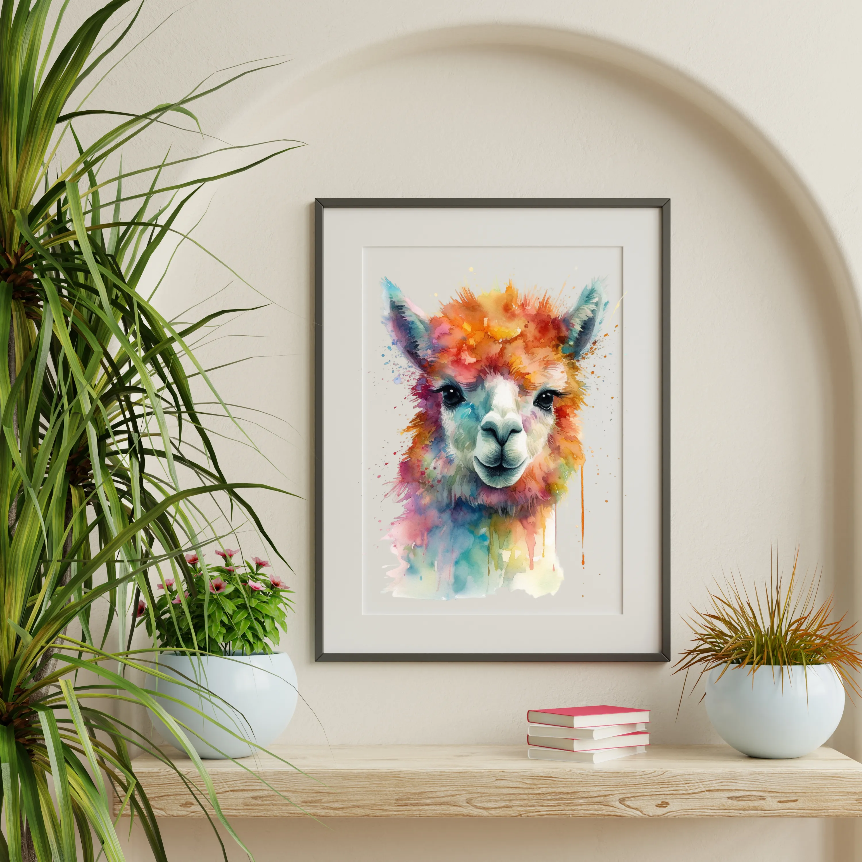 Alpaca Canvas Art Printable Digital Art (36x36) ALP002