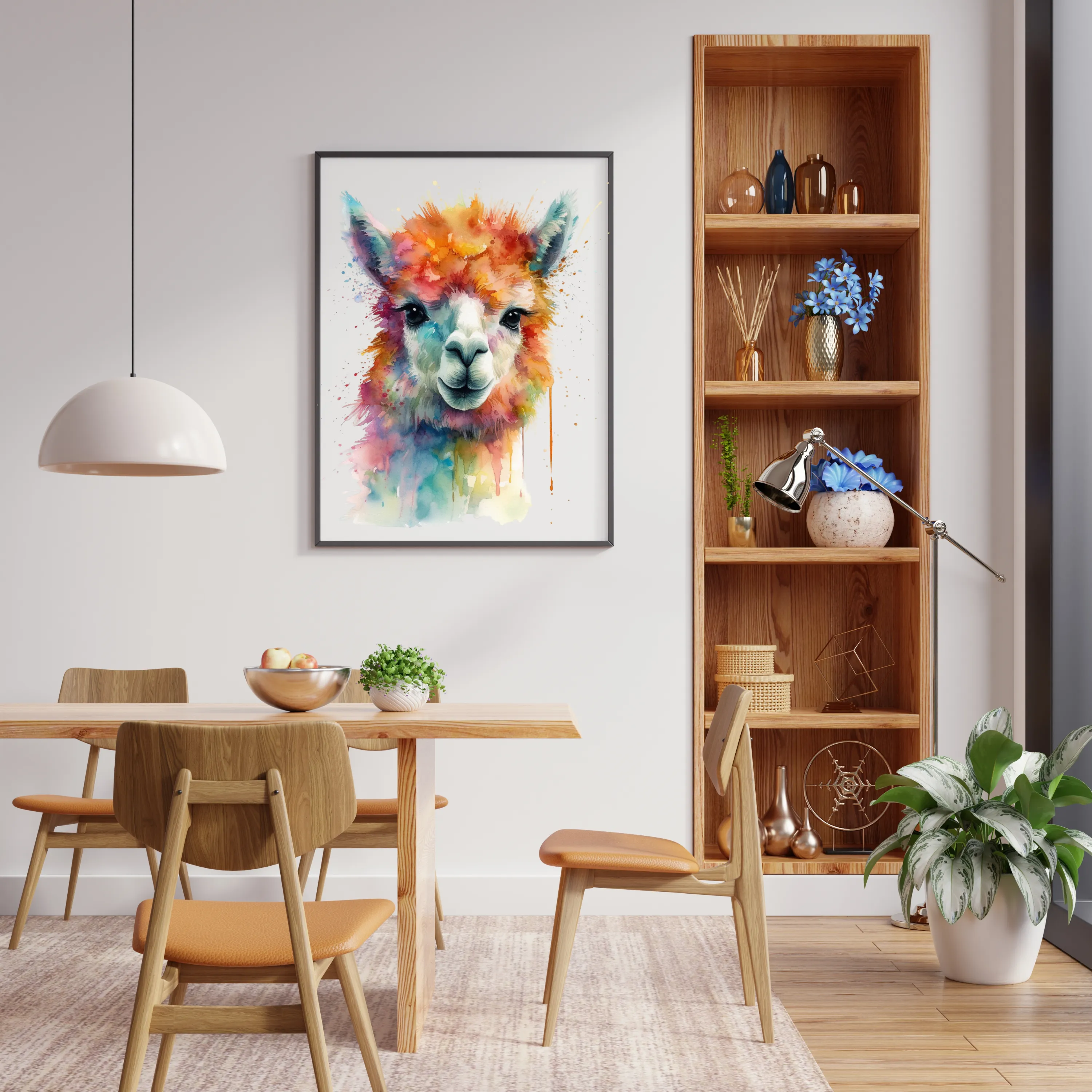 Alpaca Canvas Art Printable Digital Art (36x36) ALP002