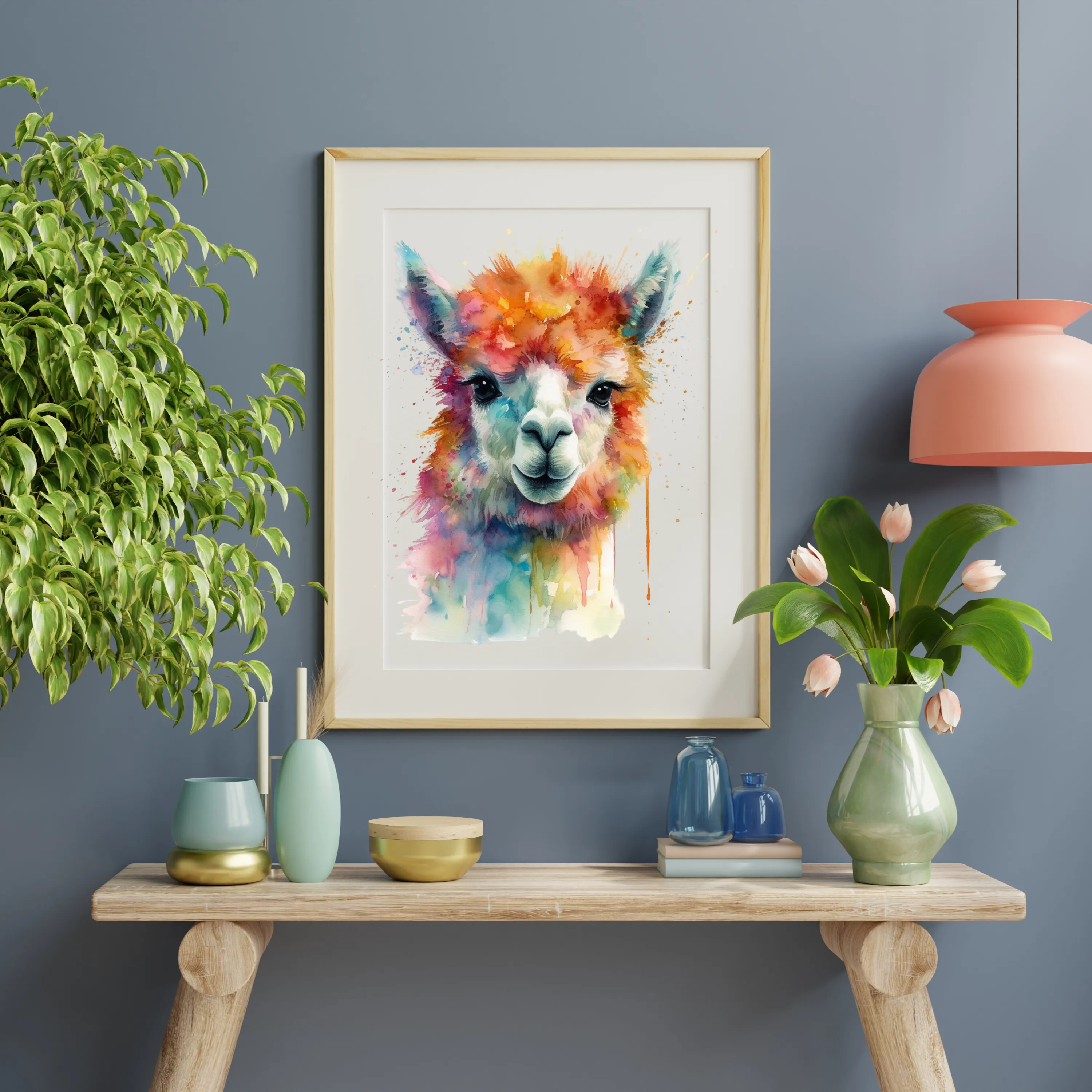 Alpaca Canvas Art Printable Digital Art (36x36) ALP002