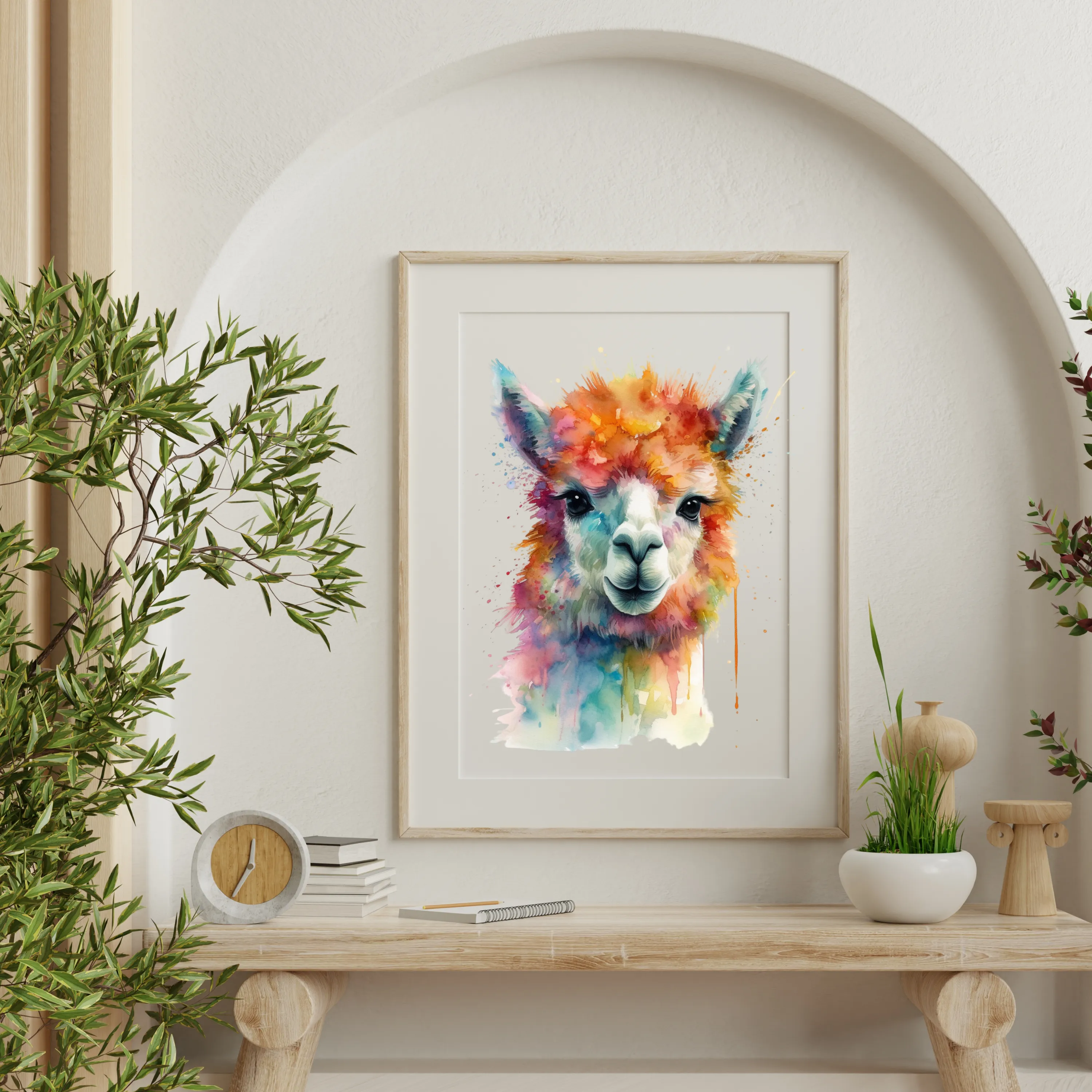 Alpaca Canvas Art Printable Digital Art (36x36) ALP002
