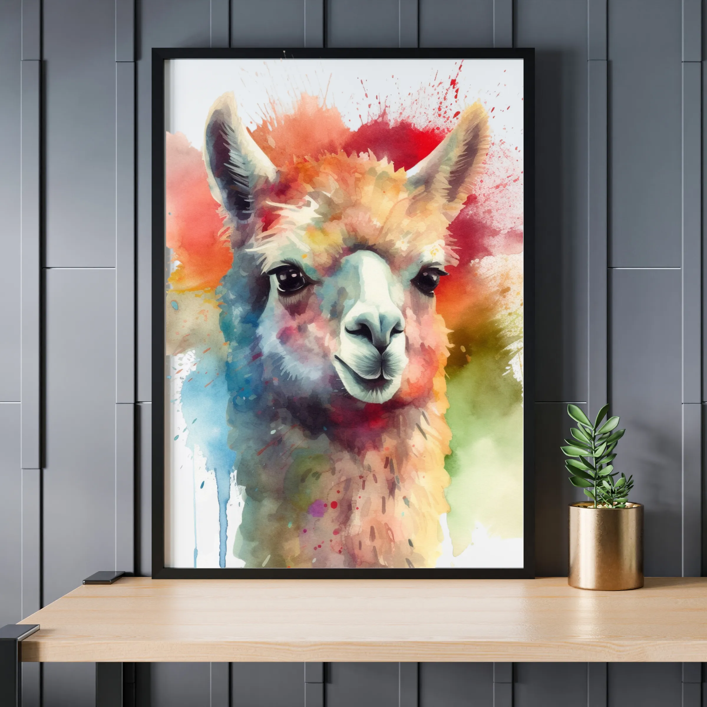 Alpaca Canvas Art Printable Digital Art (36x36) ALP006