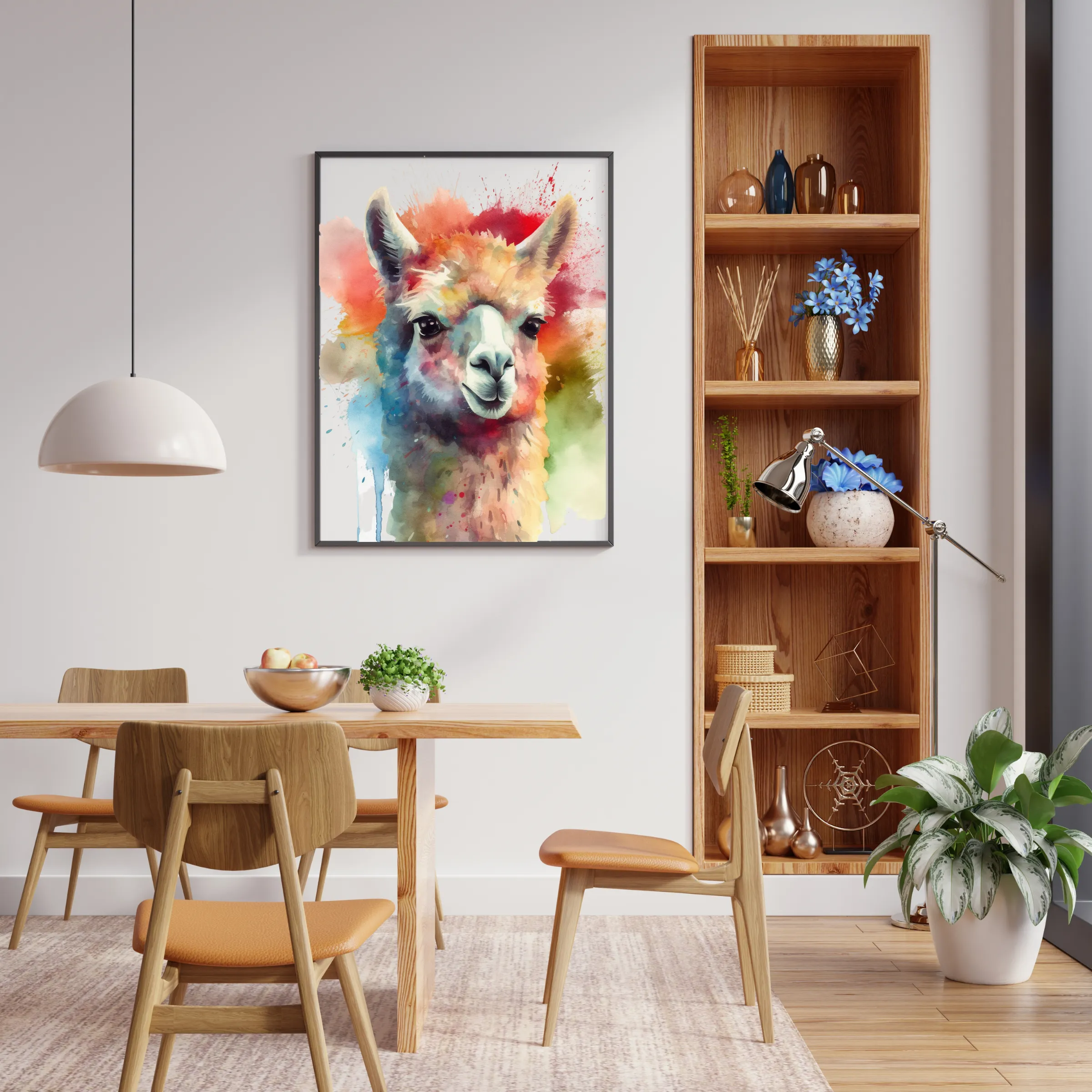 Alpaca Canvas Art Printable Digital Art (36x36) ALP006