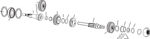 Andrews 254730 Mainshaft Stock Ratio Clutch Gear(4)