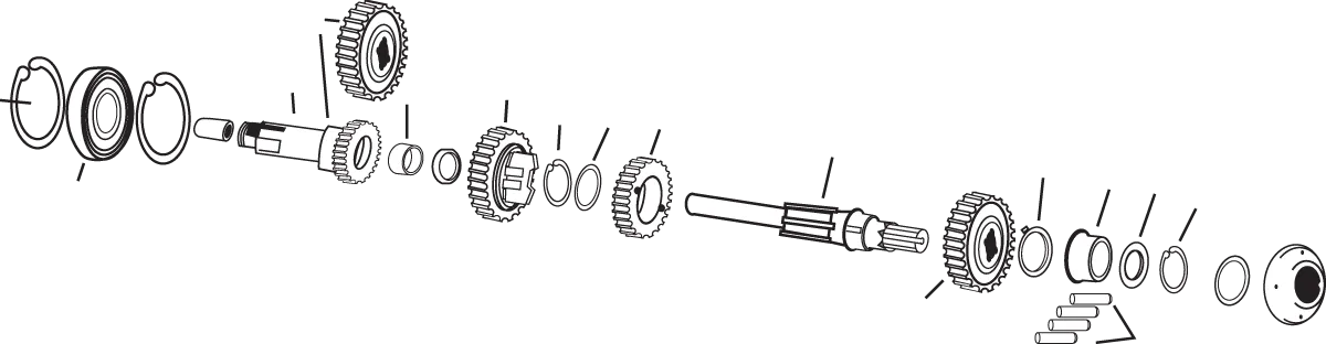 Andrews 254730 Mainshaft Stock Ratio Clutch Gear(4)