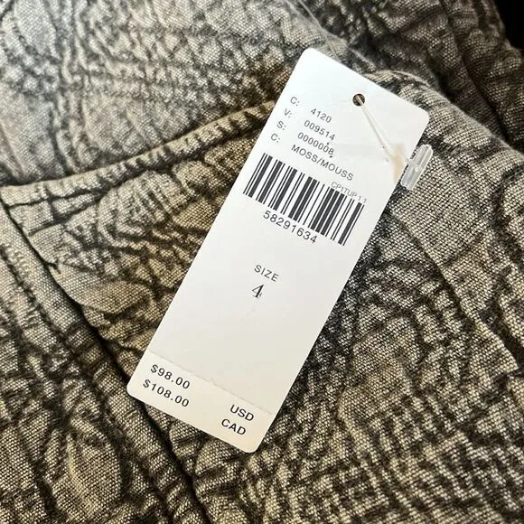 Anthropologie Pilcro quilted mini skirt size 4 NWT