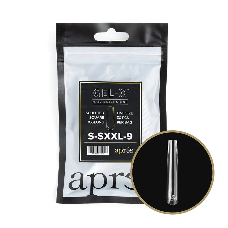 APRES - GEL-X® SCULPTED SQUARE EXTRA EXTRA LONG REFILL TIP BAG 2.0
