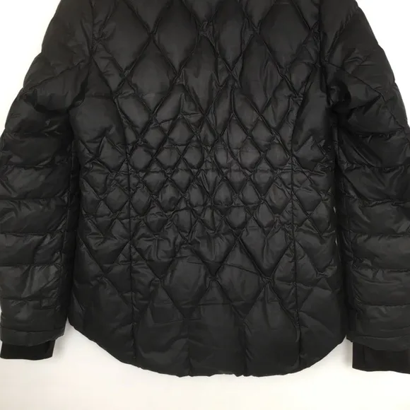 Athleta Down Quilted Puffer Jacket Black Women’s Size Medium Winter Coat