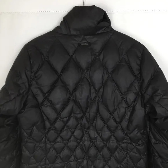 Athleta Down Quilted Puffer Jacket Black Women’s Size Medium Winter Coat