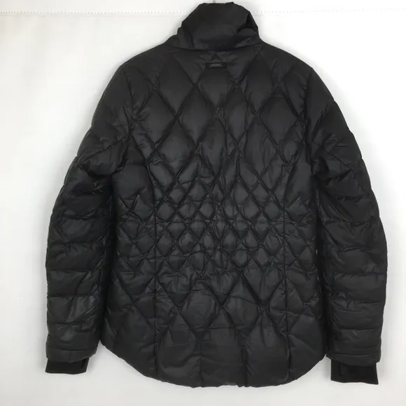 Athleta Down Quilted Puffer Jacket Black Women’s Size Medium Winter Coat