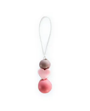 Attache zip coeur