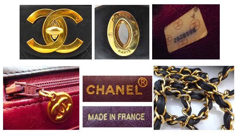 Authentic Chanel Vintage Quilted Lambskin XXL Maxi Jumbo