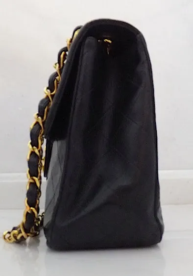 Authentic Chanel Vintage Quilted Lambskin XXL Maxi Jumbo