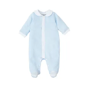 Babidu London Quilted Babygrow - Blue