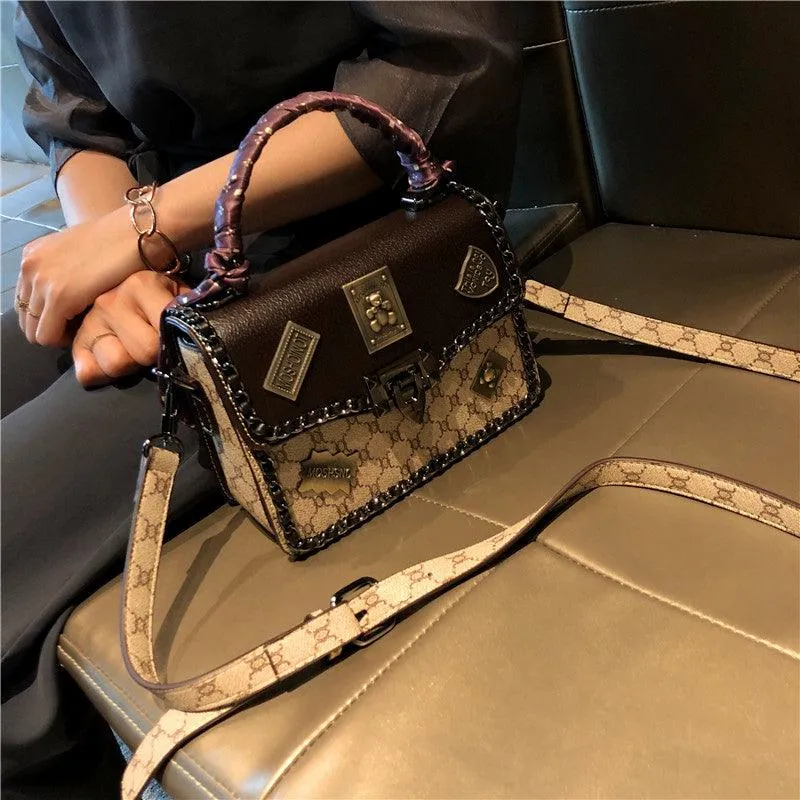 Badge bag fashion one-shoulder messenger small square bag