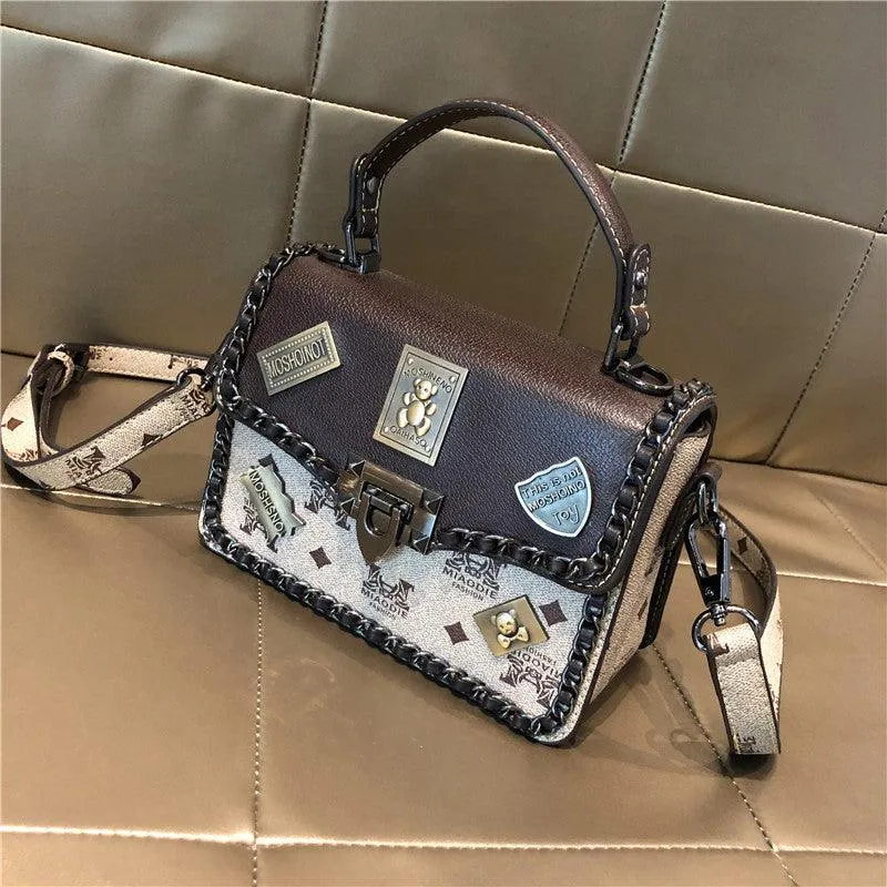 Badge bag fashion one-shoulder messenger small square bag