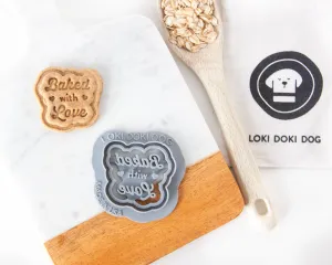 Baked with Love Cookie Cutter (Stamped Design)