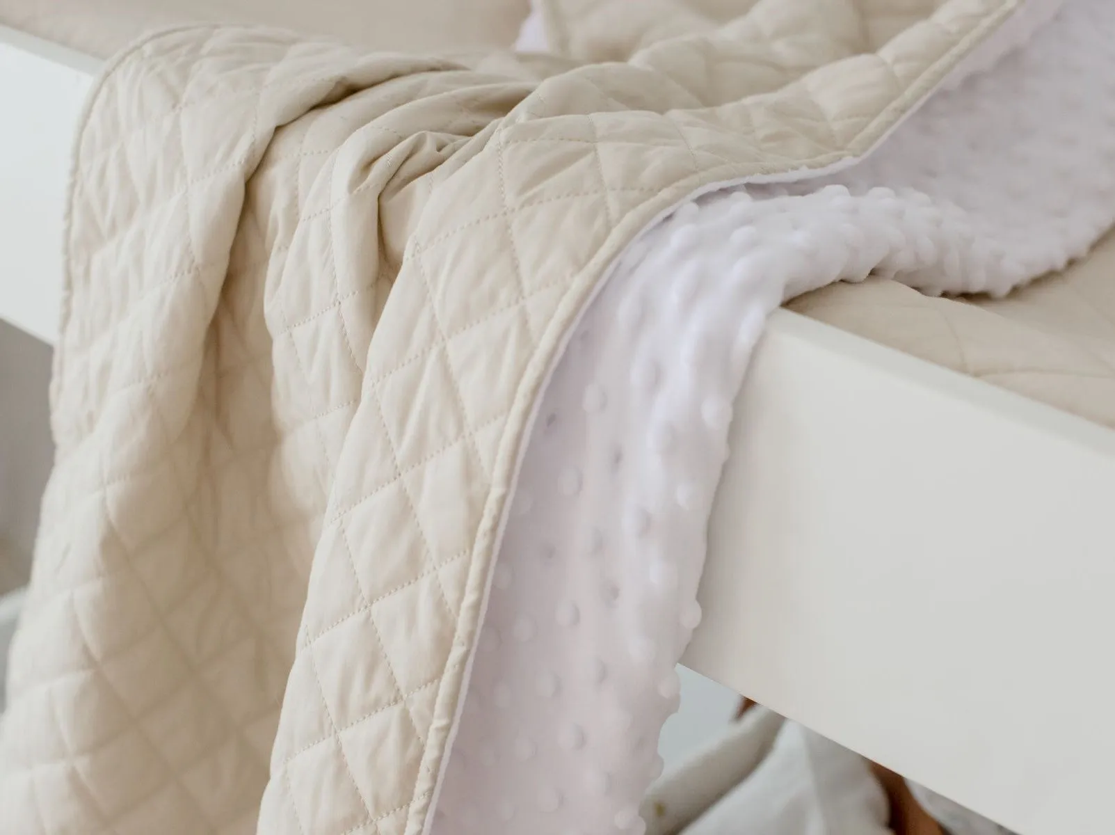 Bambella Designs Quilted Snuggle Blanket - Oat