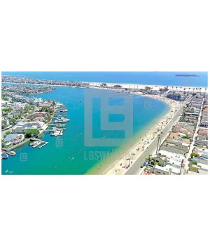 Bayshore Beach AKA "Horney Corner" - 10x20 Canvas Print
