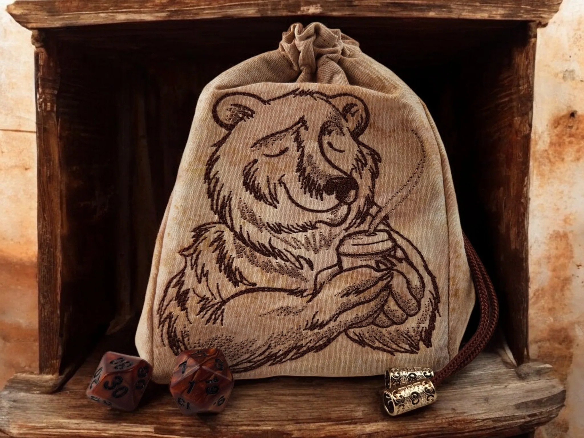 Bear and latte/ extra large