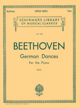 Beethoven, German Dances for Piano