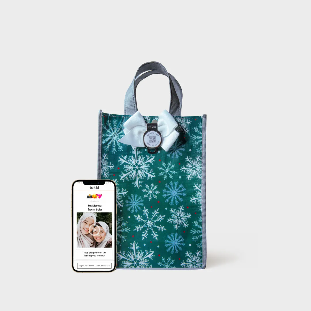 Believe | Medium | Reusable Gift Bag   QR Greeting Card
