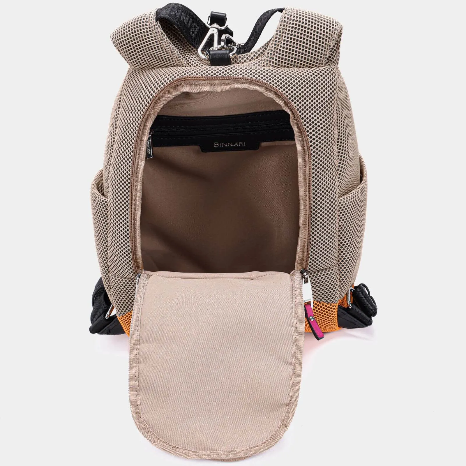 Binnari Rose Natural & Orange Backpack