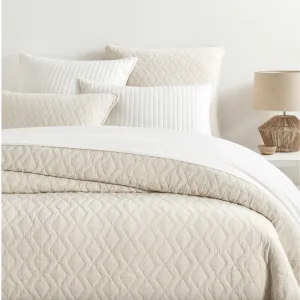 Birdie Natural Quilted Coverlet