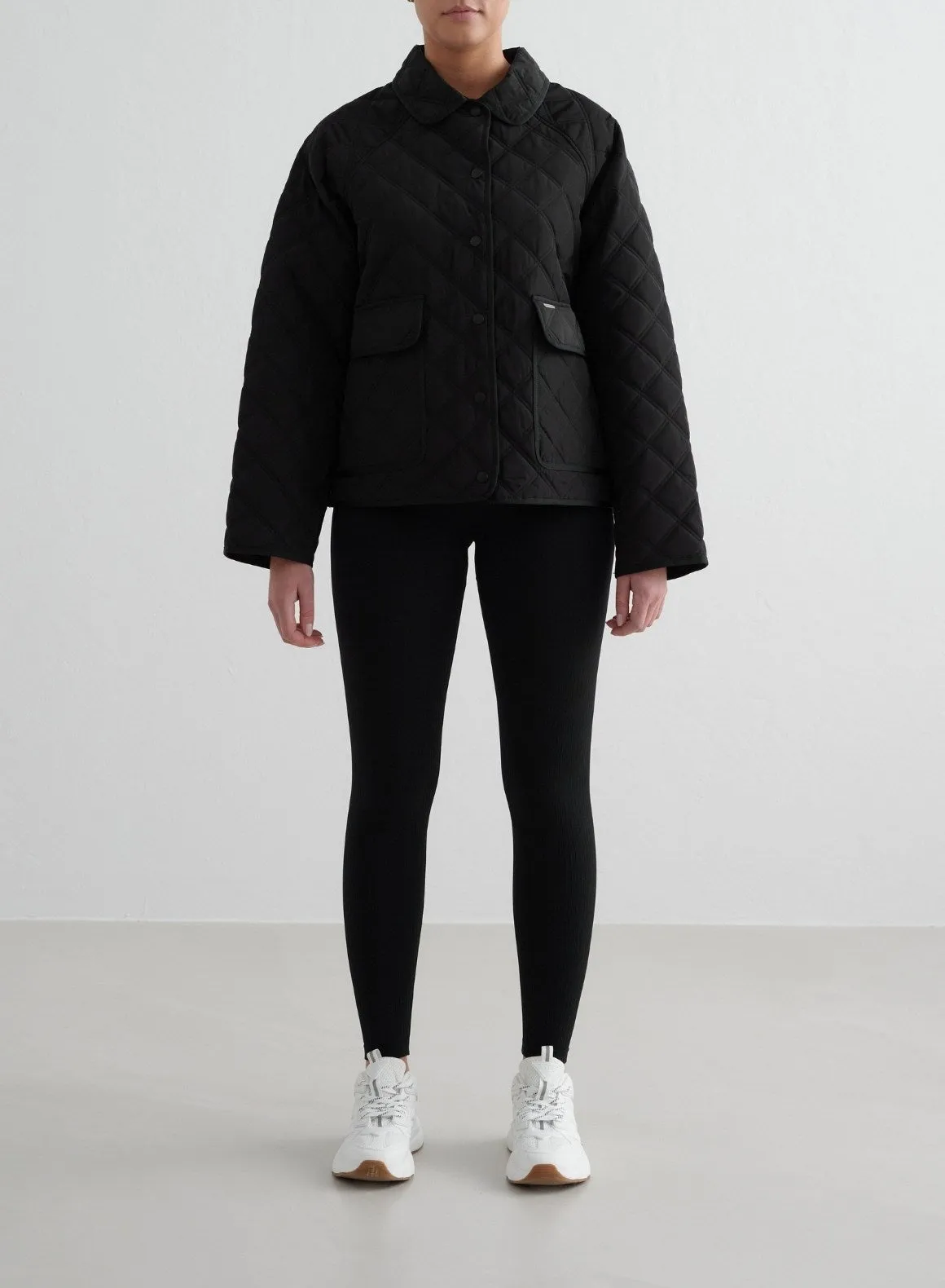 Black Quilted Femme Jacket