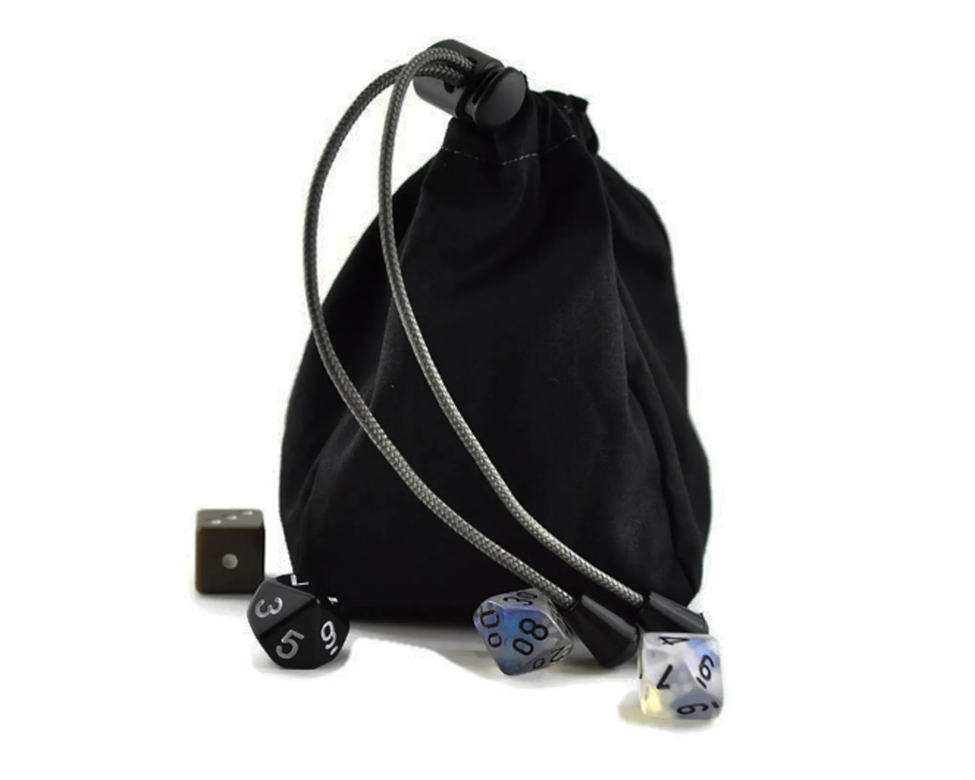 Black Rose with Moth Dice Bag