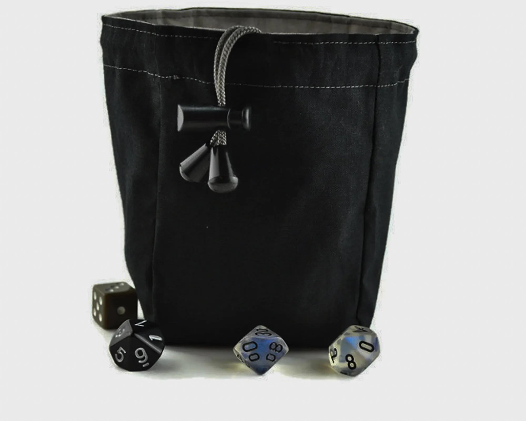 Black Rose with Moth Dice Bag