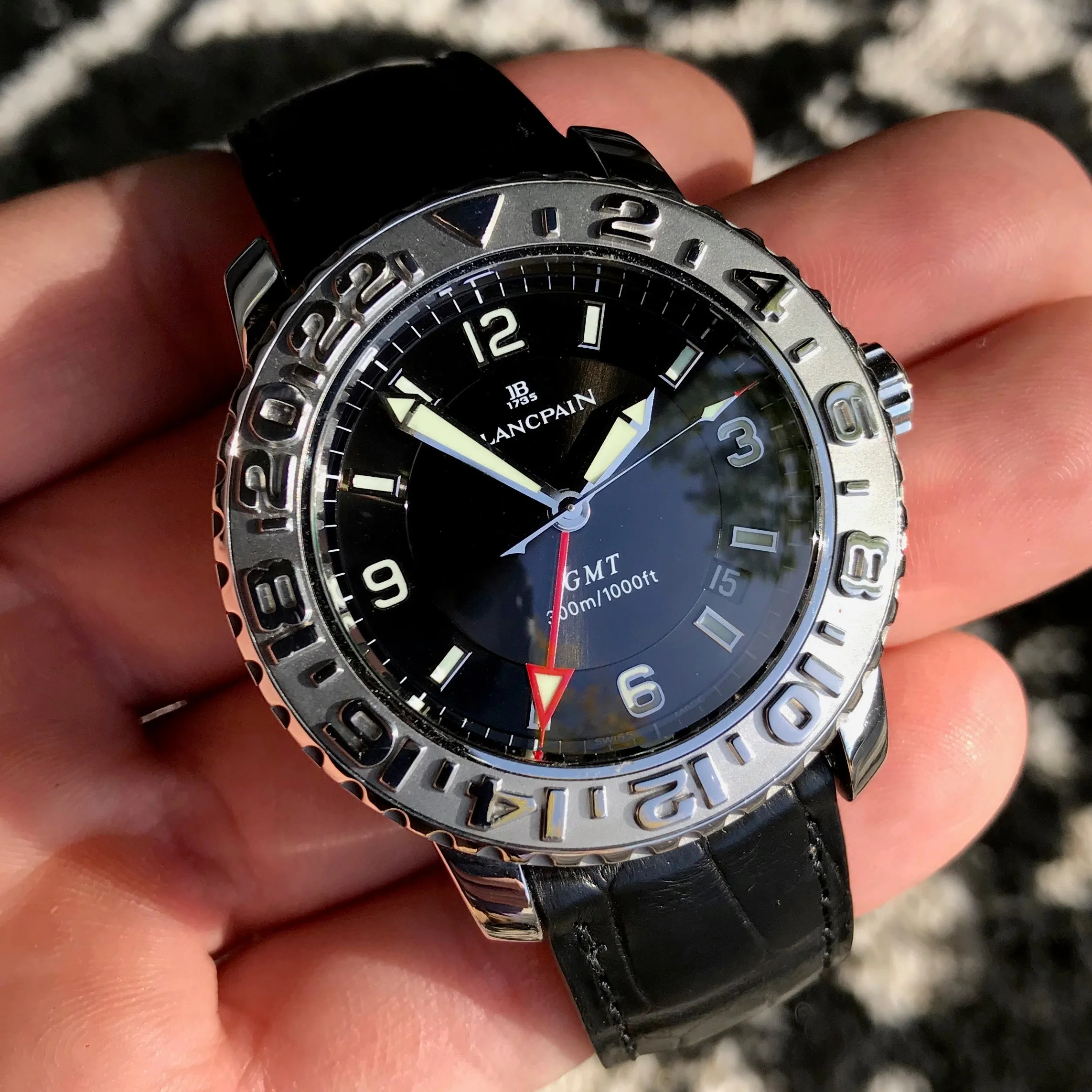 Blancpain Fifty Fathoms GMT Trilogy Edition Air Command 2250 Automatic Wristwatch Box Papers