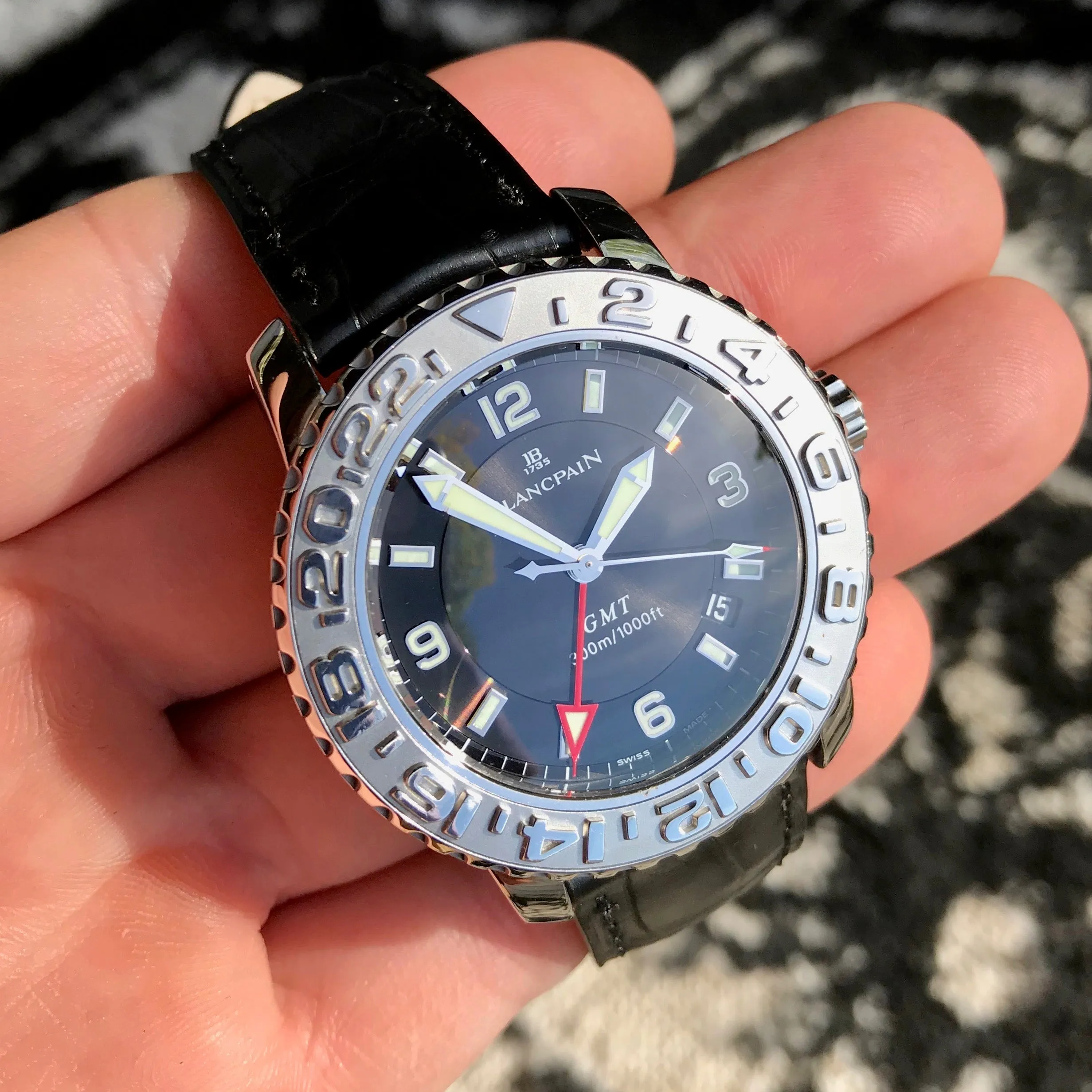Blancpain Fifty Fathoms GMT Trilogy Edition Air Command 2250 Automatic Wristwatch Box Papers