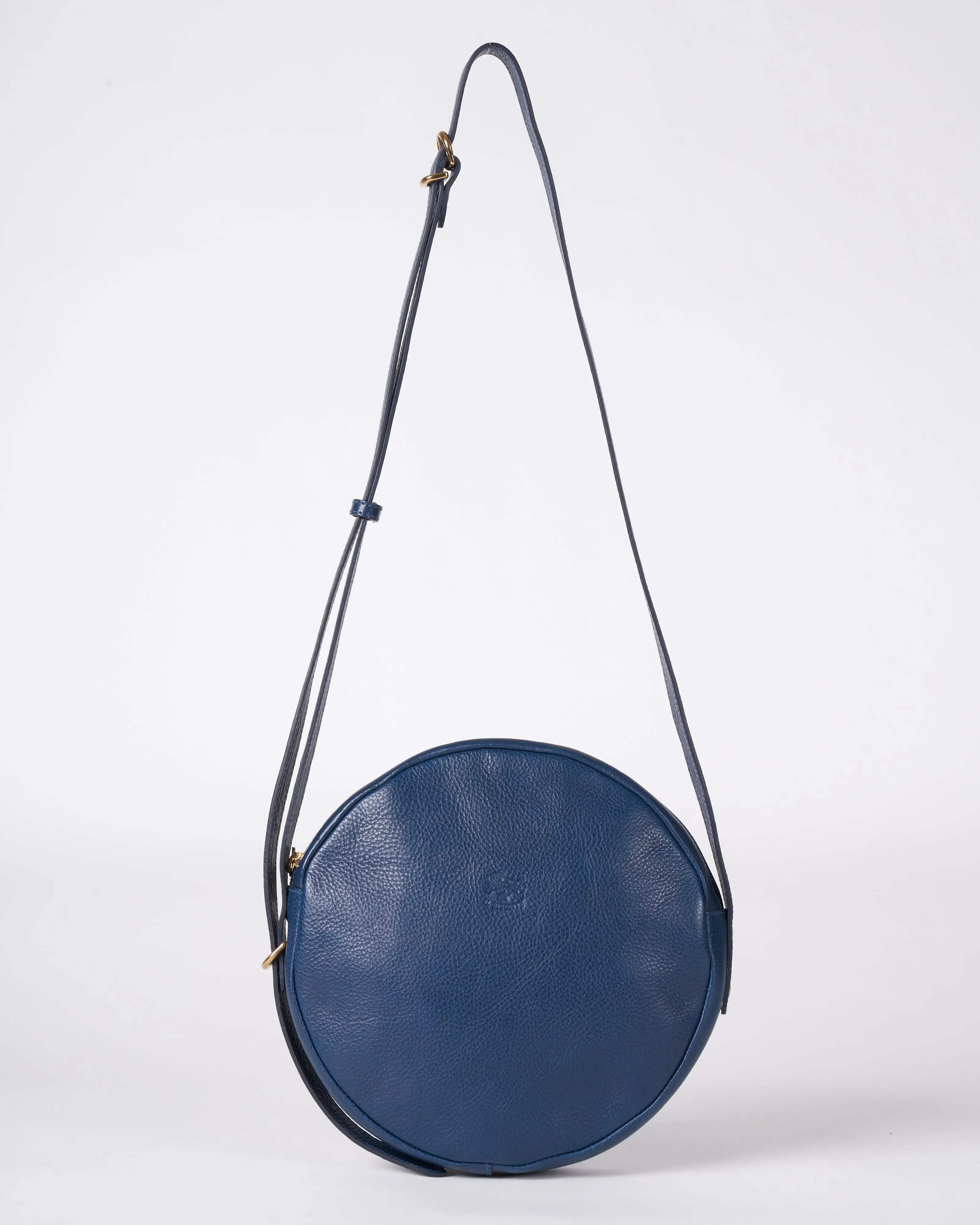 blue crossbody - blue leather