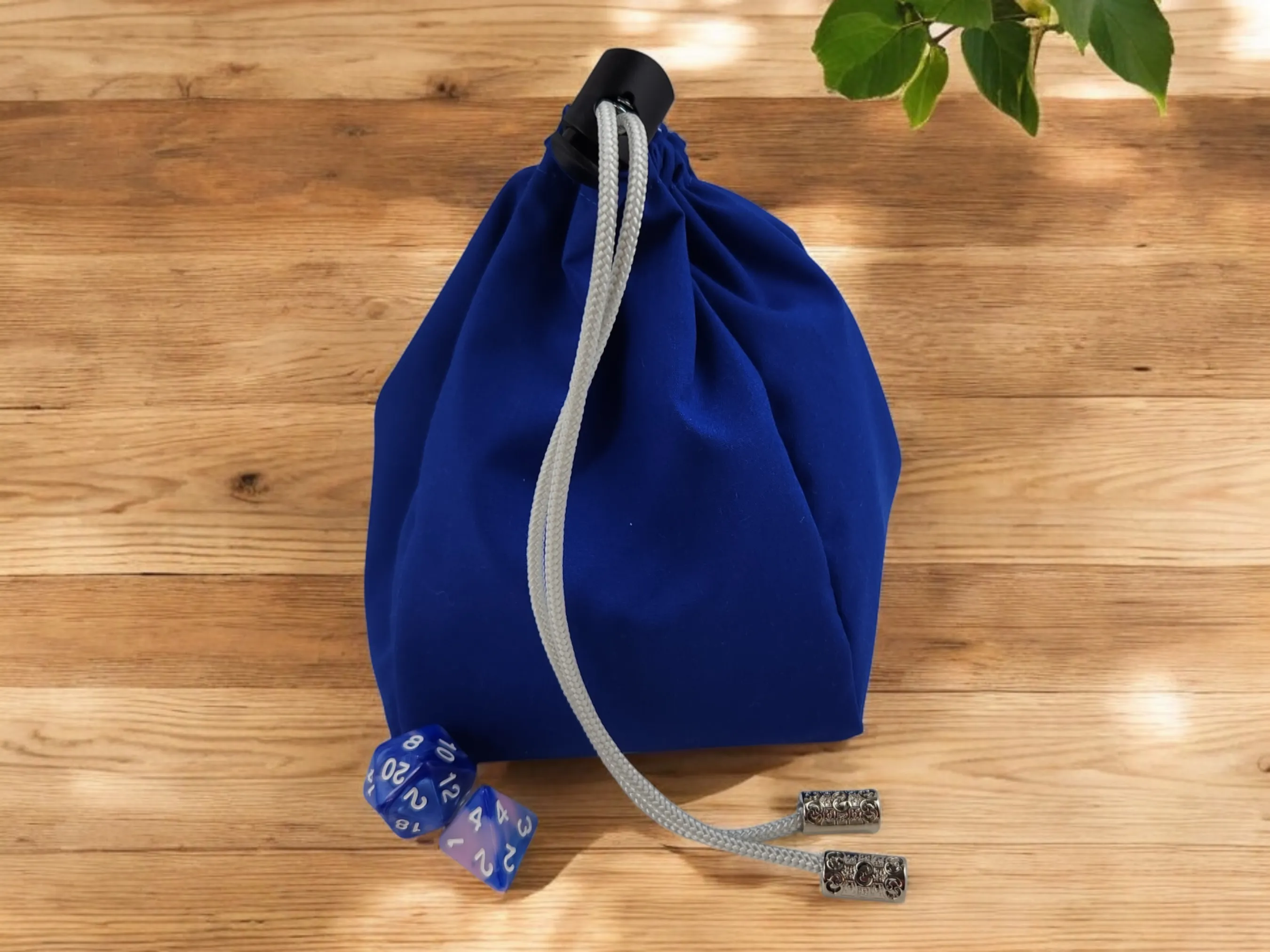 Blue Jay bird dice bag/ extra large