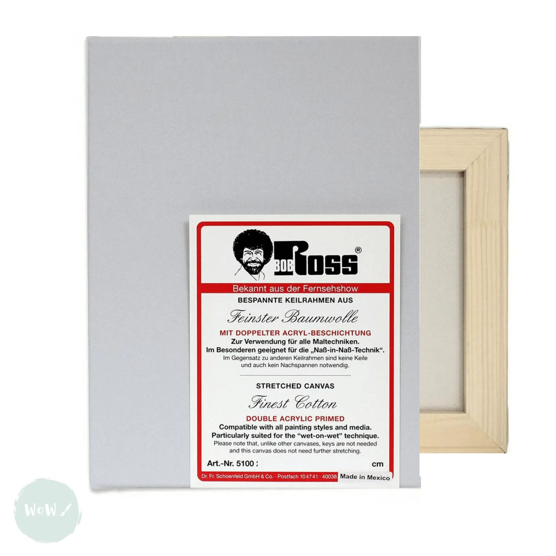 Bob Ross STRETCHED CANVAS - 30 x 40 cm (approx. 12 x 16") HALF PRICE!
