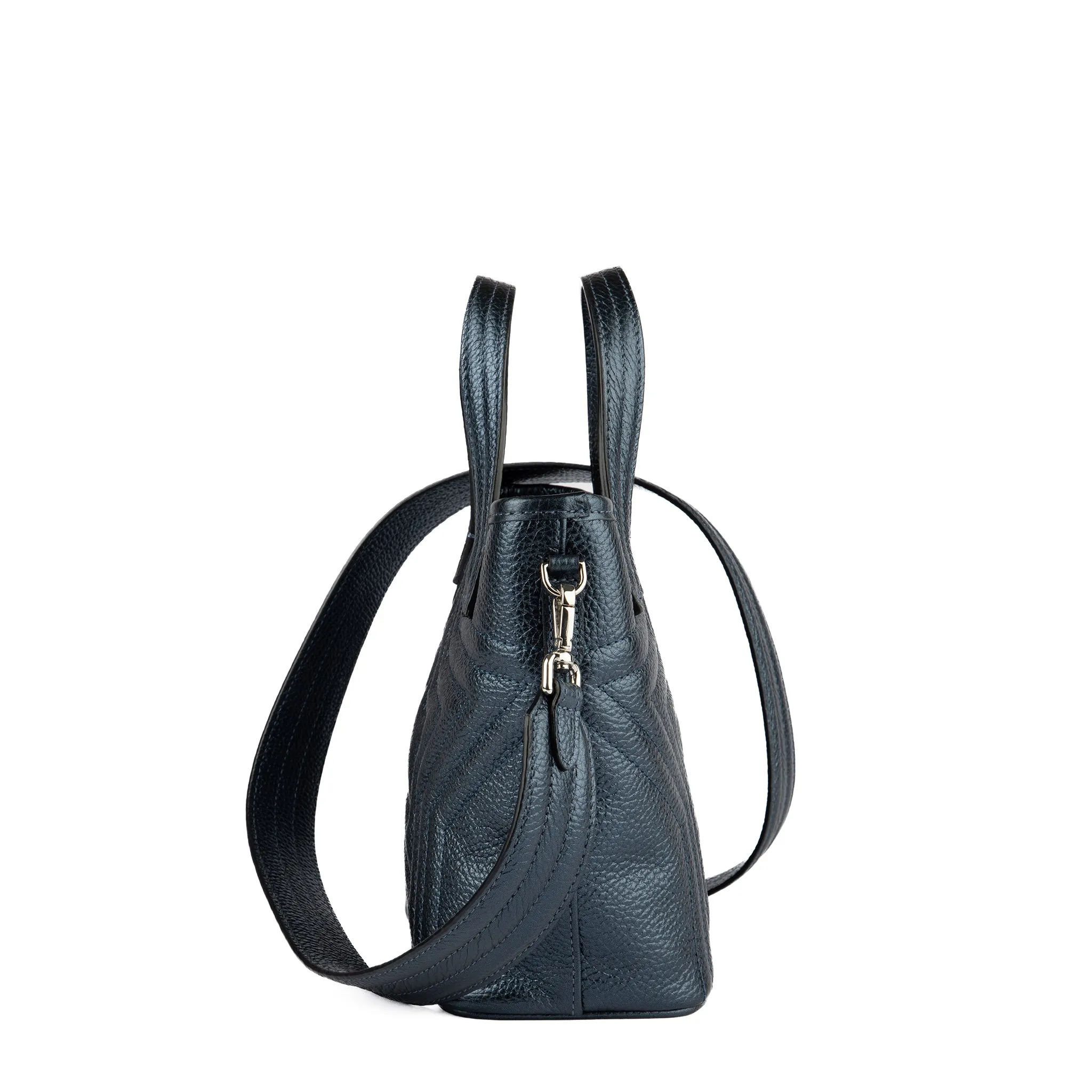 Bolso Mini Valentina Star | Azul Metalizado