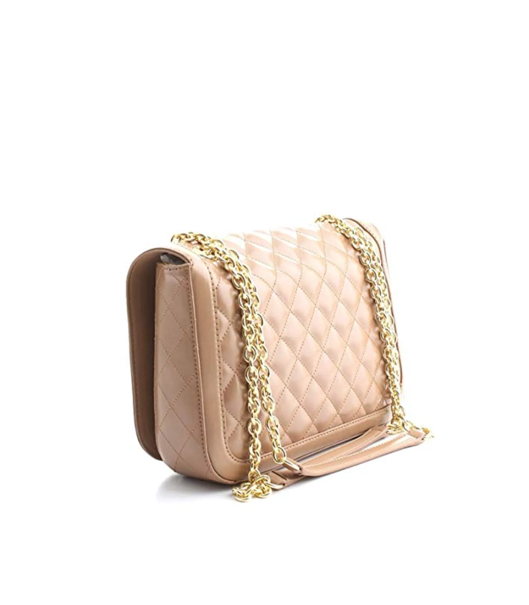 Borsa Quilted Nappa Pu - Cammello