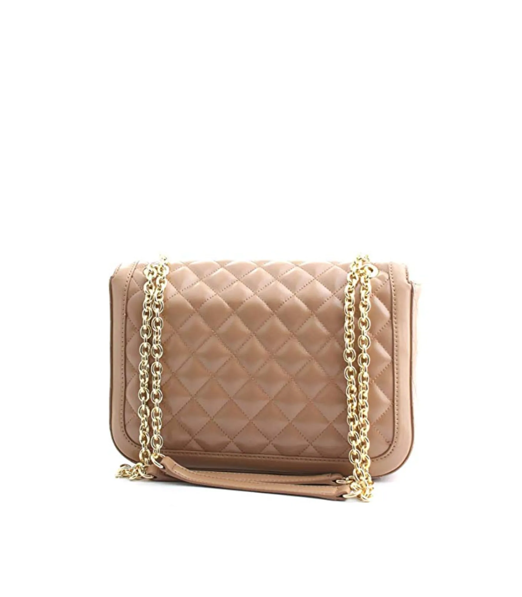 Borsa Quilted Nappa Pu - Cammello