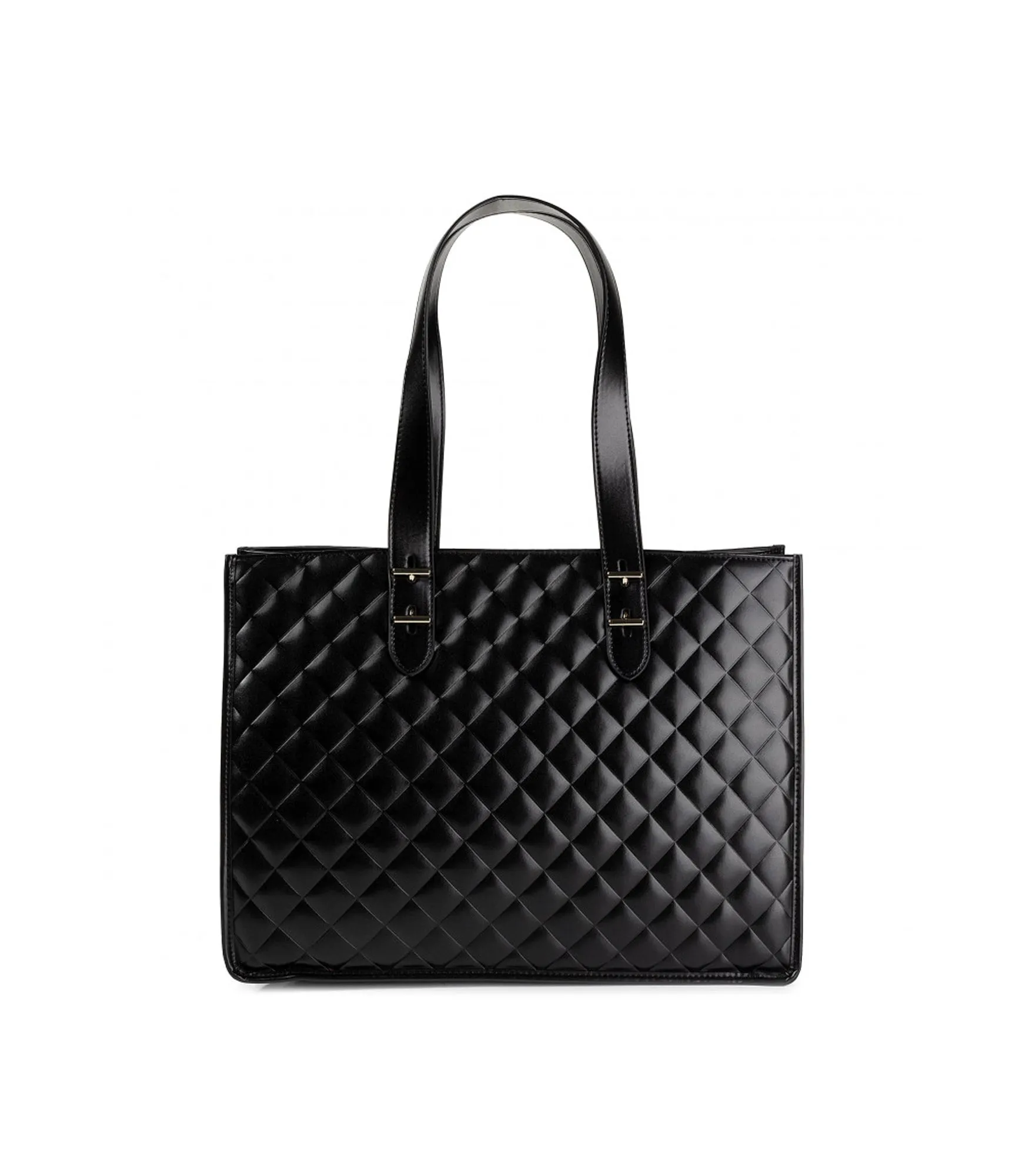 Borsa Quilted Nappa Pu - Nero